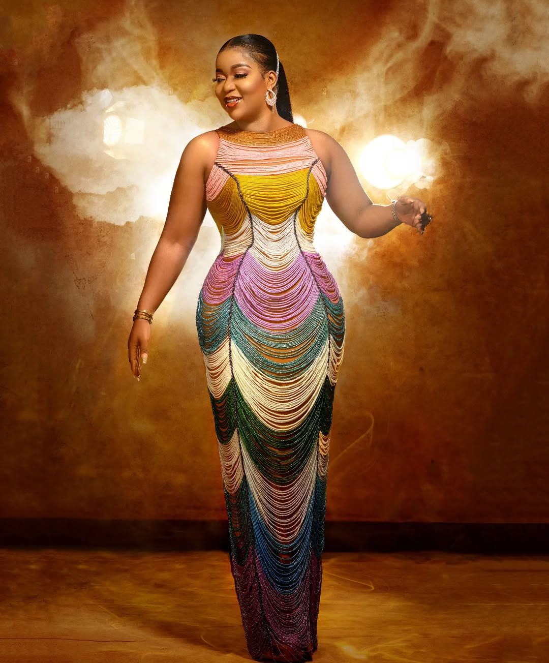 THE MULTI HUED DRESS