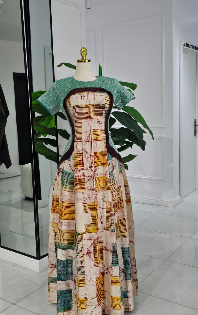 Desi Dress in Adire